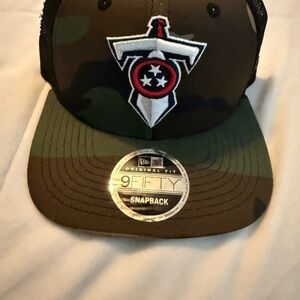 Tennessee Titans New Era Green Camouflage Cap with Embroidered Logo